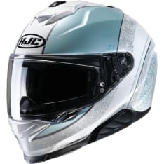 HJC Helmet i71 Sera White/Turquoise MC2