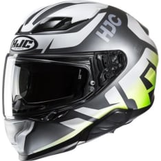 HJC Helmet F71 Bard MC4HSF Grey/White/Green
