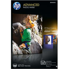 HP Photo Paper Advanced 10x15 cm 100 kpl kiiltävä valokuvapaperi