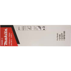 Makita 792560-3 Malleille: BPB180, 2107F Vannesahanterä HCS 13x0,5x1140 mm, 3kpl