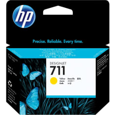 HP 711 Yellow mustepatruuna