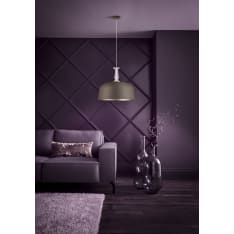 Eglo Monte Fuerte 3xE27 maks. 10W/kpl IP20 taupe/kristalli riippuvalaisin