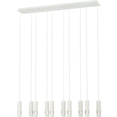 Eglo Bernabeta white/clear pendant lamp