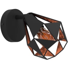 Eglo Carlton 7 40W 16cm antiikkikupari/musta 251502