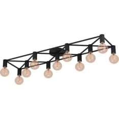 Eglo Speke 11-os 11x40W 156x31cm black ceiling lamp