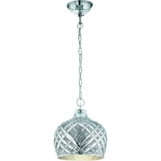 EGLO SALTASH E27 chrome pendant lamp