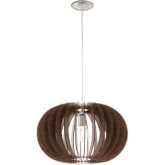 EGLO Stellato 50cm E27 tummanruskea/nikkeli riippuvalaisin