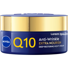 Nivea Q10 Anti-Wrinkle Extra Nourish Deep Restoring 50ml yövoide