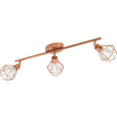 Eglo ZAPATA 3-piece copper ceiling spotlight