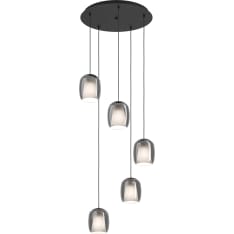 Eglo 5-Os Ciampino Musta pendant lamp