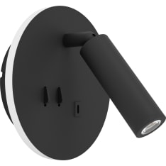 Wall lamp EGLO Fanzarotta 1 3W LED 3000K 230lm IP20 round black