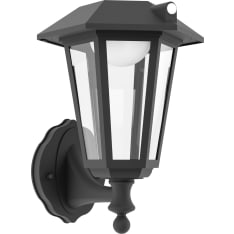 EGLO Prietta 6,5W LED 2700K 800lm IP44 musta ulkoseinävalaisin aurinkokennolla ja liiketunnistimella