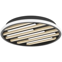 EGLO Cembrano 38,5cm 21W LED 3000K musta/puu kattovalaisin