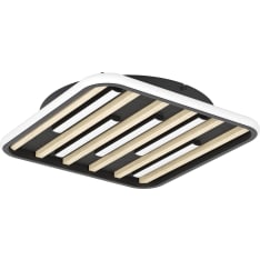 EGLO Cembrano 38,5x38,5cm 21W LED 3000K musta/puu kattovalaisin