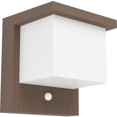 EGLO Frigento 7W LED 3000K 700lm IP44 ruskea ulkoseinävalaisin aurinkokennolla ja liiketunnistimella
