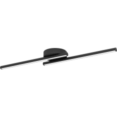 Eglo Flatron-z 15x80cm 2x10W LED Zigbee RGB 2700-6500K 2x1250lm musta kattovalaisin