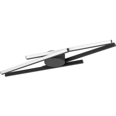 Eglo Pradilla 20,5x74cm 21W LED CCT 2400lm musta kattovalaisin