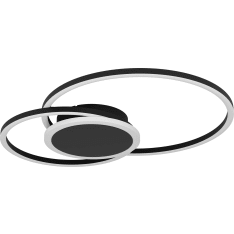 Eglo Amandolo 2 22W LED RGB 2700-6500K 2200lm musta kattovalaisin