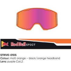 Spect Red Bull Strive MX Goggles Single lens Black/Orange purple