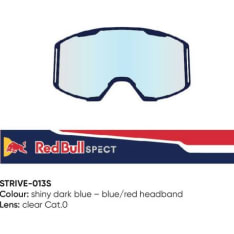 Spect Red Bull Strive MX Goggles Single lens Blue/Red clear