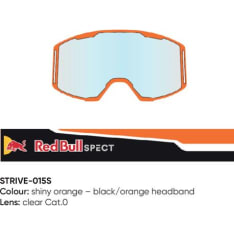 Spect Red Bull Strive MX Goggles Single lens Black/Orange clear