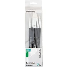 Reeves 7 pcs short-handled acrylic brush
