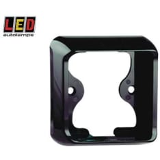 Led Autolamps 100x100x28mm black square mounting frame