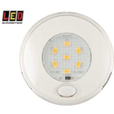 Led Autolamps 12V ø79x14mm white interior light with switch