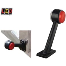 Led Autolamps 12/24V 60° rubber arm left clear/red extreme light