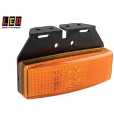 Led Autolamps 12/24V 110x47x65mm yellow side light with frame