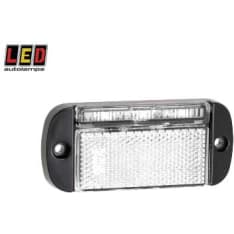 Led Autolamps 12/24V 100x44x12mm clear front extreme light black frame