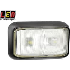 Led Autolamps 12/24V 58x35x19mm clear front light black frame