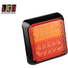 Led Autolamps 12/24V 100x100x28mm neliö yhdistelmätakavalo