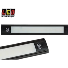 Led Autolamps 24V 260x40x11mm black aluminum interior light with tactile switch