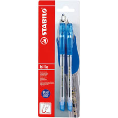 Stabilo Bille ballpoint pen blue 2 pcs