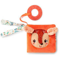 Lilliputiens Bambi soft book with chew toy