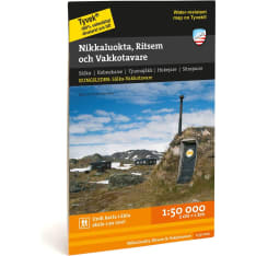 Calazo Nikkaluokta, Ritsem & Vakkotavare fell map 1:50,000