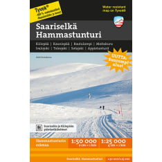 Calazo Saariselkä Hammastunturi fell map 1:25,000+1:50,000