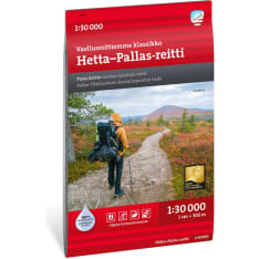 Calazo Hetta-Pallas route 1:30 000 hiking map