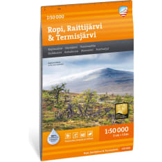 Calazo Ropi, Raittijärvi & Termisjärvi 1:50 000 hiking map