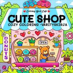 Cute Shop: Cozy Coloring värityskirja