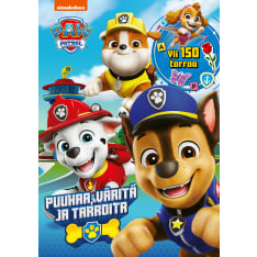 Ryhmä Hau Puuhaa, väritä ja tarroita puuhakirja