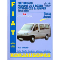 Alfamer Fiat Ducato, Peugeot J5 ja Boxer, Citroen C25 & Jumper 1982-2002 korjausopas