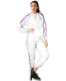 EVERLAST WOMAN SAUNA SUIT EV WH/PU S/M Main Image