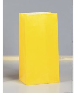 PAPERINEN LAHJAPUSSI KELTAINEN 12KPL Main Image