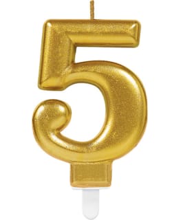 NUMEROKYNTTILÄ 5 KULLANVÄRINEN Main Image