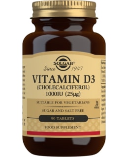 SOLGAR D3-VIT 25UG 90TABL RAVINTOLISÄ Main Image