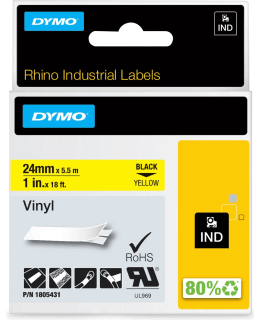 DYMO RHINO 24MMX5,5M KELT VINYYLITARRA Main Image