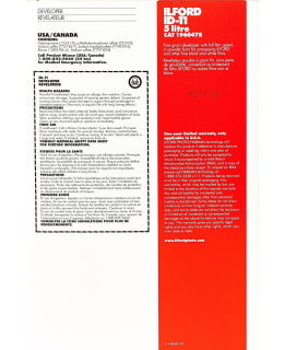 ILFORD DEVELOPER ID-11 5L Main Image