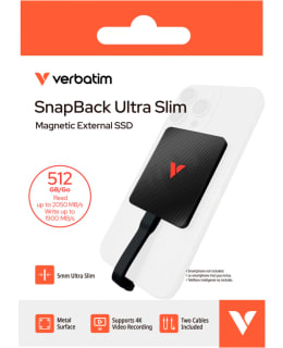 VERBATIM SNAPBACK ULTRA SLIM SSD 512GB Main Image